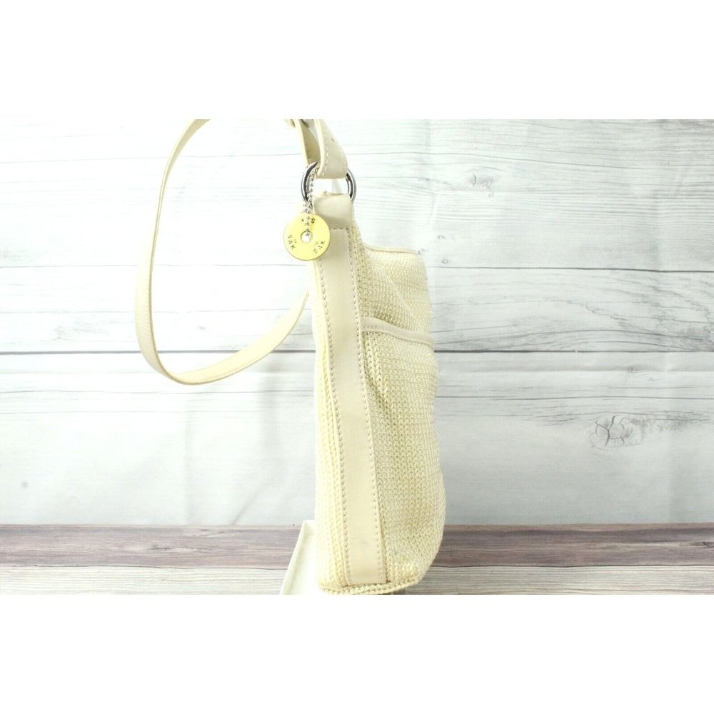 The Sak Cream Ivory Polyester Crochet Lined Classic Shoulder Handbag - Picture 3 of 11